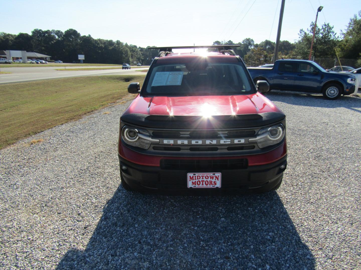 2021 Red Ford Bronco Sport Big Bend (3FMCR9B69MR) with an 1.5L L3 engine, Automatic transmission, located at 15016 S Hwy 231, Midland City, AL, 36350, (334) 983-3001, 31.306210, -85.495277- Photo#1