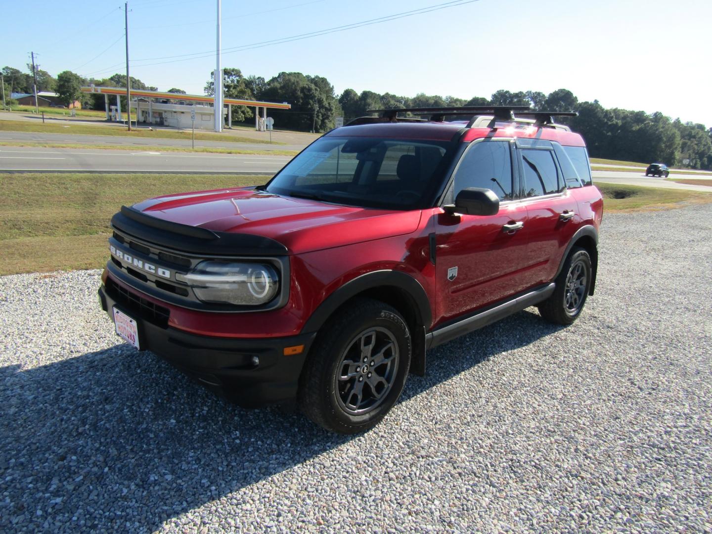 2021 Red Ford Bronco Sport Big Bend (3FMCR9B69MR) with an 1.5L L3 engine, Automatic transmission, located at 15016 S Hwy 231, Midland City, AL, 36350, (334) 983-3001, 31.306210, -85.495277- Photo#2