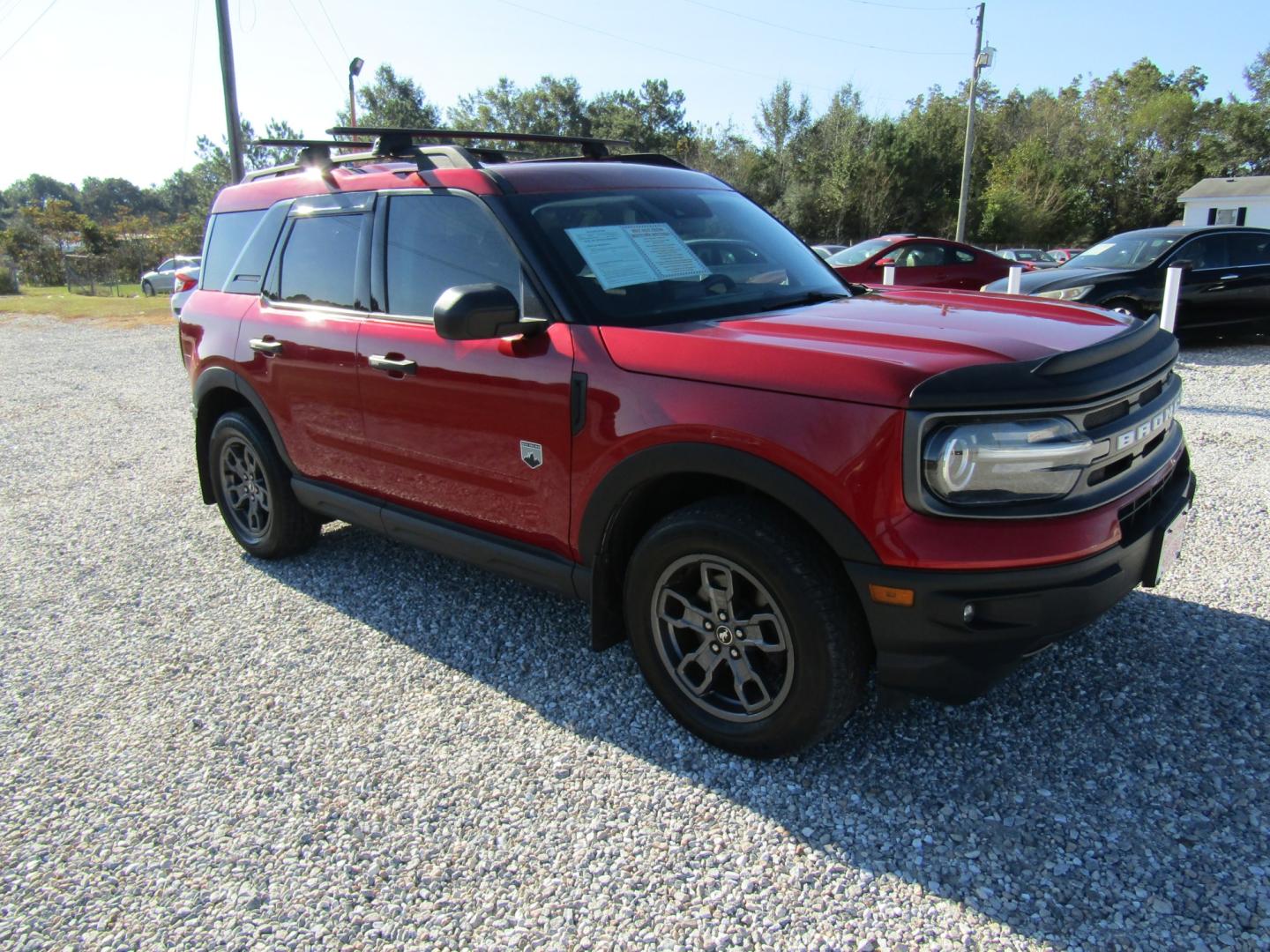 2021 Red Ford Bronco Sport Big Bend (3FMCR9B69MR) with an 1.5L L3 engine, Automatic transmission, located at 15016 S Hwy 231, Midland City, AL, 36350, (334) 983-3001, 31.306210, -85.495277- Photo#0
