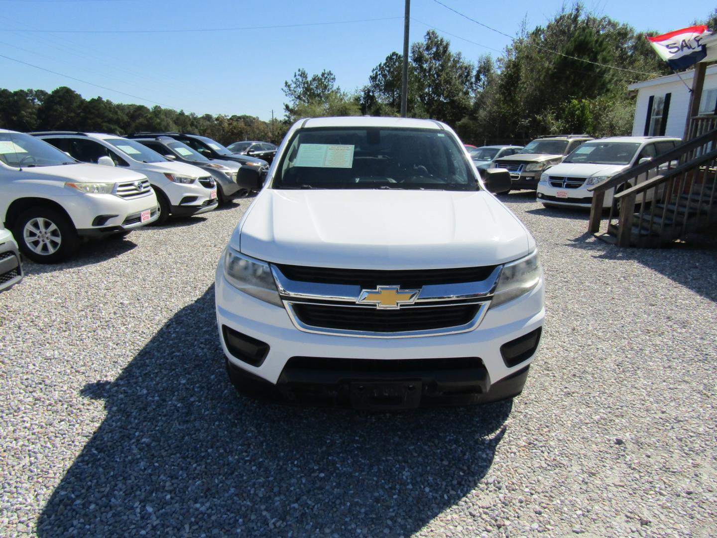2016 White Chevrolet Colorado LT Crew Cab 2WD Short Box (1GCGSBEA8G1) with an 2.5L L4 DOHC 16V GAS engine, Automatic transmission, located at 15016 S Hwy 231, Midland City, AL, 36350, (334) 983-3001, 31.306210, -85.495277- Photo#1